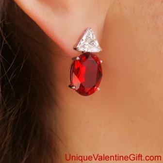 Carmen Lúcia Ruby Earrings